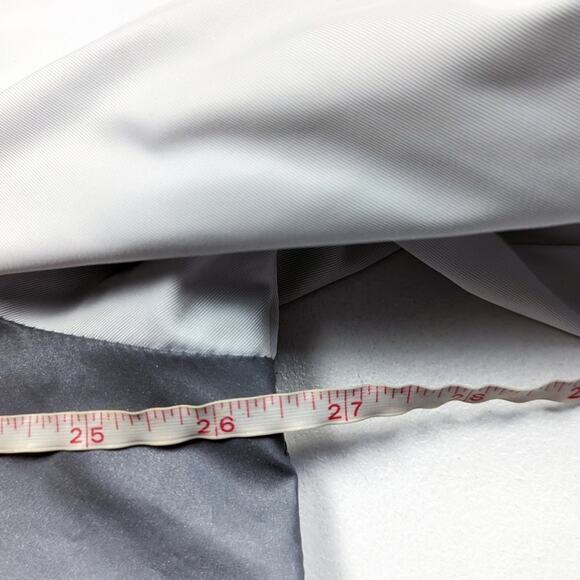 Guess Bomber Jacket Mens Size XXL Silver Reflective Spellout Sleeve - Picture 13 of 14